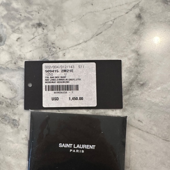 Saint Laurent Rive Gauche Tote Bag in Raffia - Picture 11 of 13